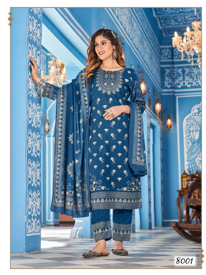 Banwery Nykaa V-8 Wholesale Printed Readymade Salwar Suits Catalog